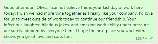 Goodbye Messages to Colleague Leaving
