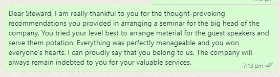 Employee appreciation day message